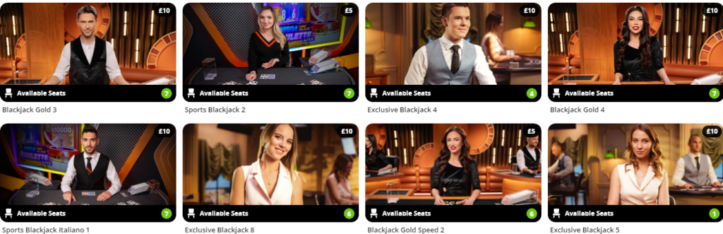 Exclusif Blackjack Betsson Casino